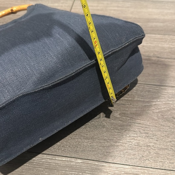 Fossil canvas tote bamboo round handles - Picture 6 of 15